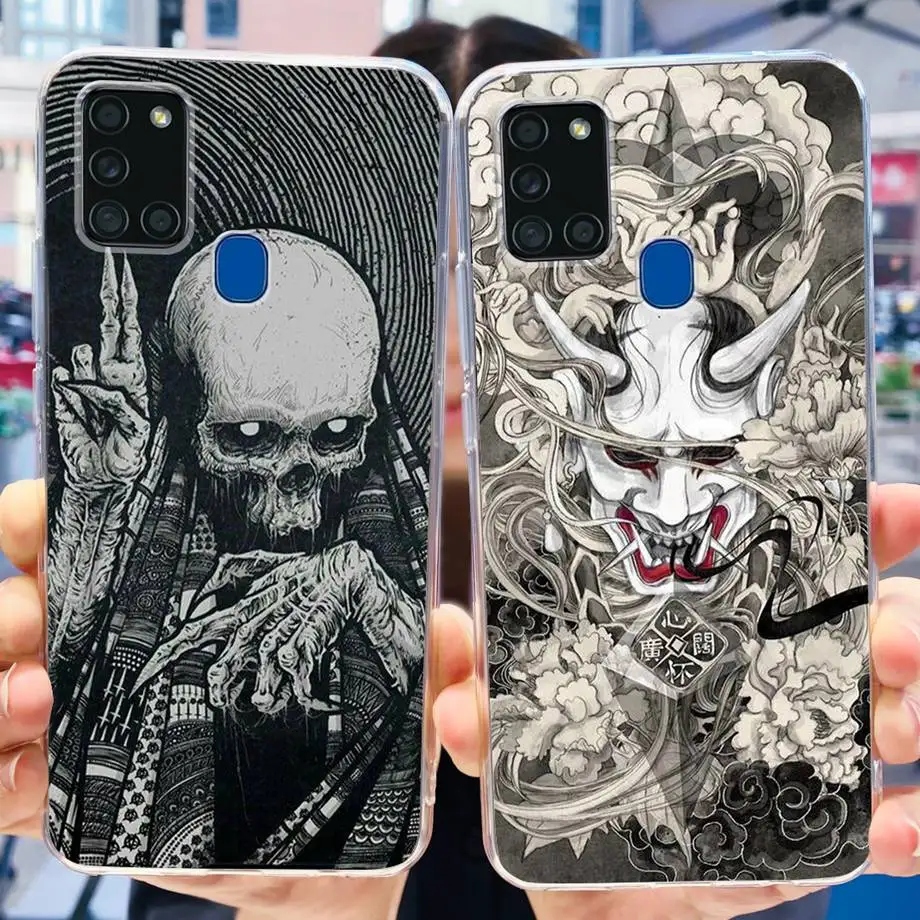 Matte Phone Case For Samsung galaxy A21S Smart Phone Cover Soft Silicone TPU Back Cover For Samsung A21s Galaxy Football Cartoon