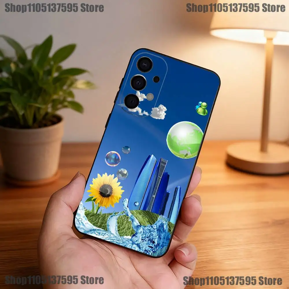 Funda de teléfono Retro Frutiger Aero para Samsung S25,S24,S21,S22,S23,S30,Ultra,S20,Plus,Fe,Lite,5G cubierta negra