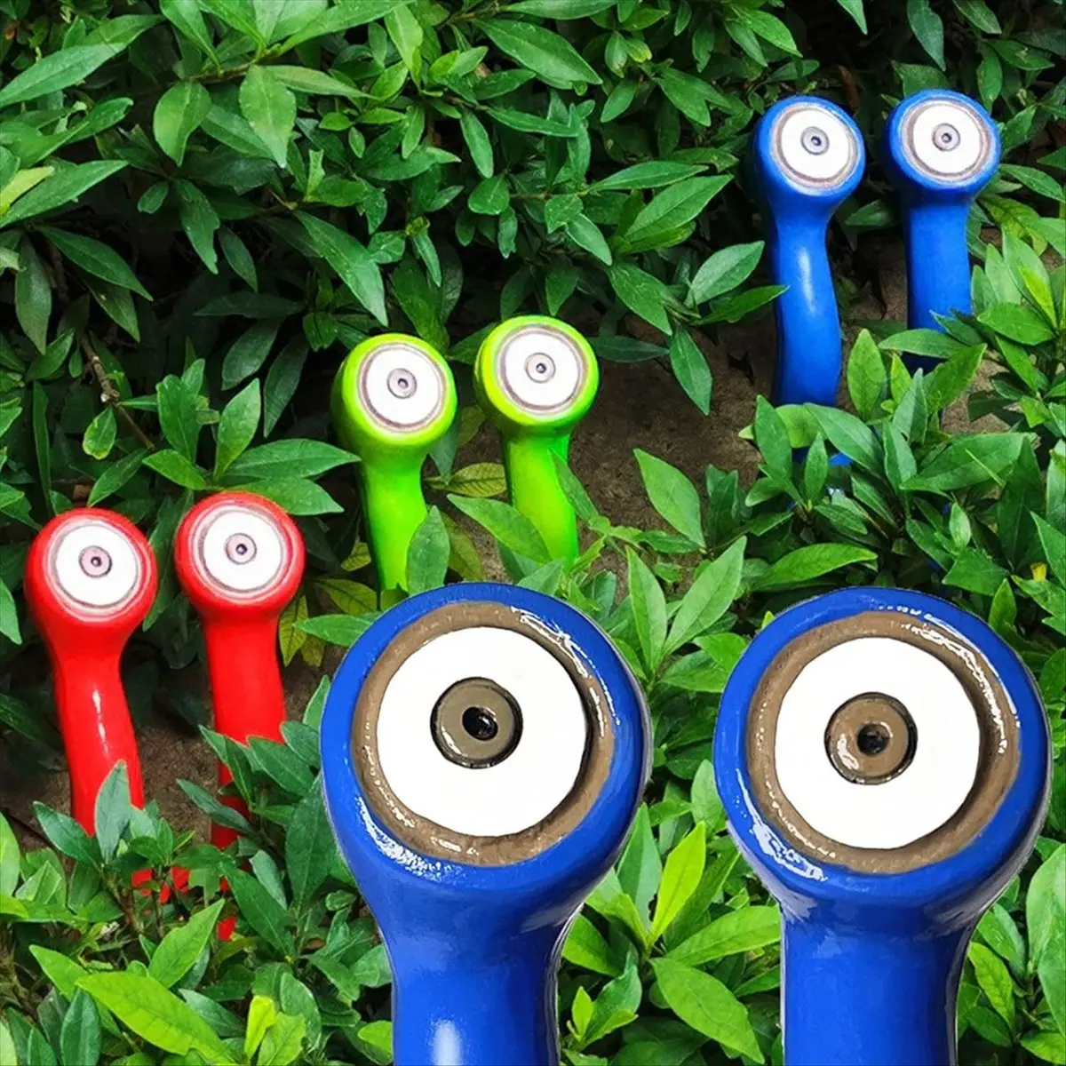 A20I  Snail Statues Garden 'S Eye Fairy Garden Statue Accessories, Funny Garden Decor Yard Art Green A