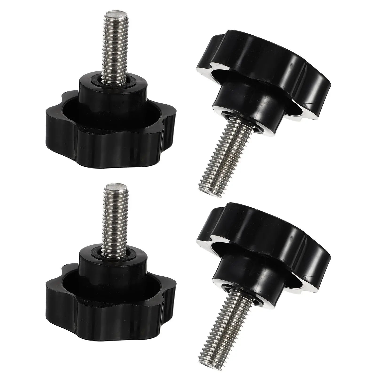 4 Pcs Knobs Star Knobs Thread Clamping Screw H les Nuts 304 Stainless Steel ABS Plastic Furniture Machinery Parts