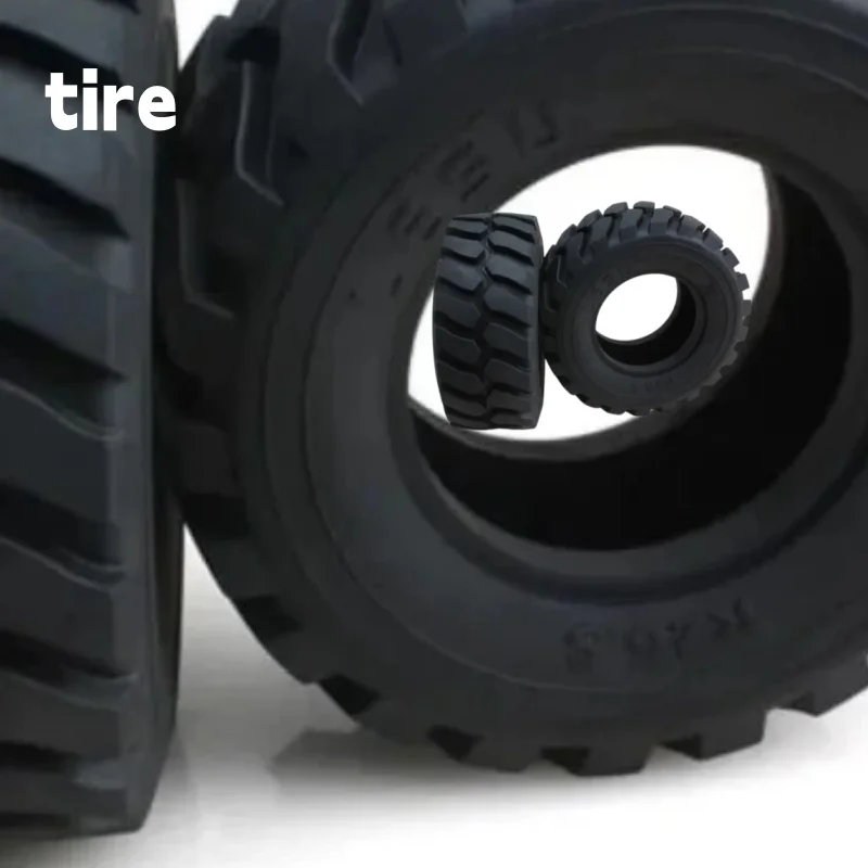 

1 Pair LESU Diameter 45MM Height Wheel Rubber Tyres 110Mm for Remote Control 1:15 Hydraulic Loader RC Car Accessories