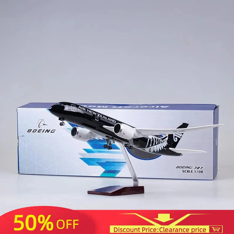 

New 47CM 787 B787 Newzealand Aircraft New Zealand Airlines Model W Light and Wheel Landing Gear Diecast Plastic Resin Plane Toy