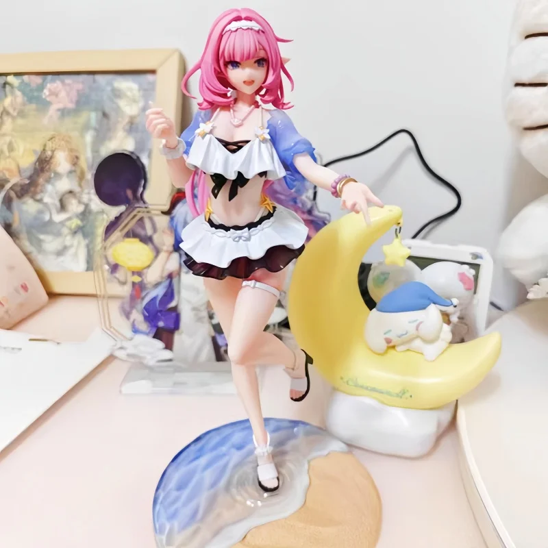 

Honkai Impact 3 Elysia 1/8 Scale Anime Action Figure - Summer Rhapsody Ornament Cute Model Girl Doll for Xmas Gift Genuine