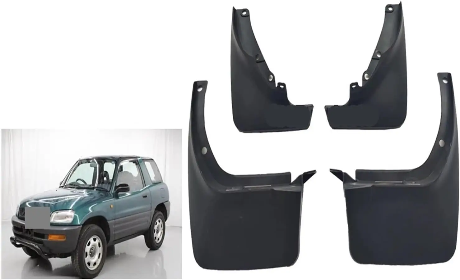 4pcs/set Mud Fender Guards ForRAV4 XA10 1995 1996 1997 1998 1999 2000 Guards Flaps Mudflaps Splash Guards Mud Guards Accessories - view 4