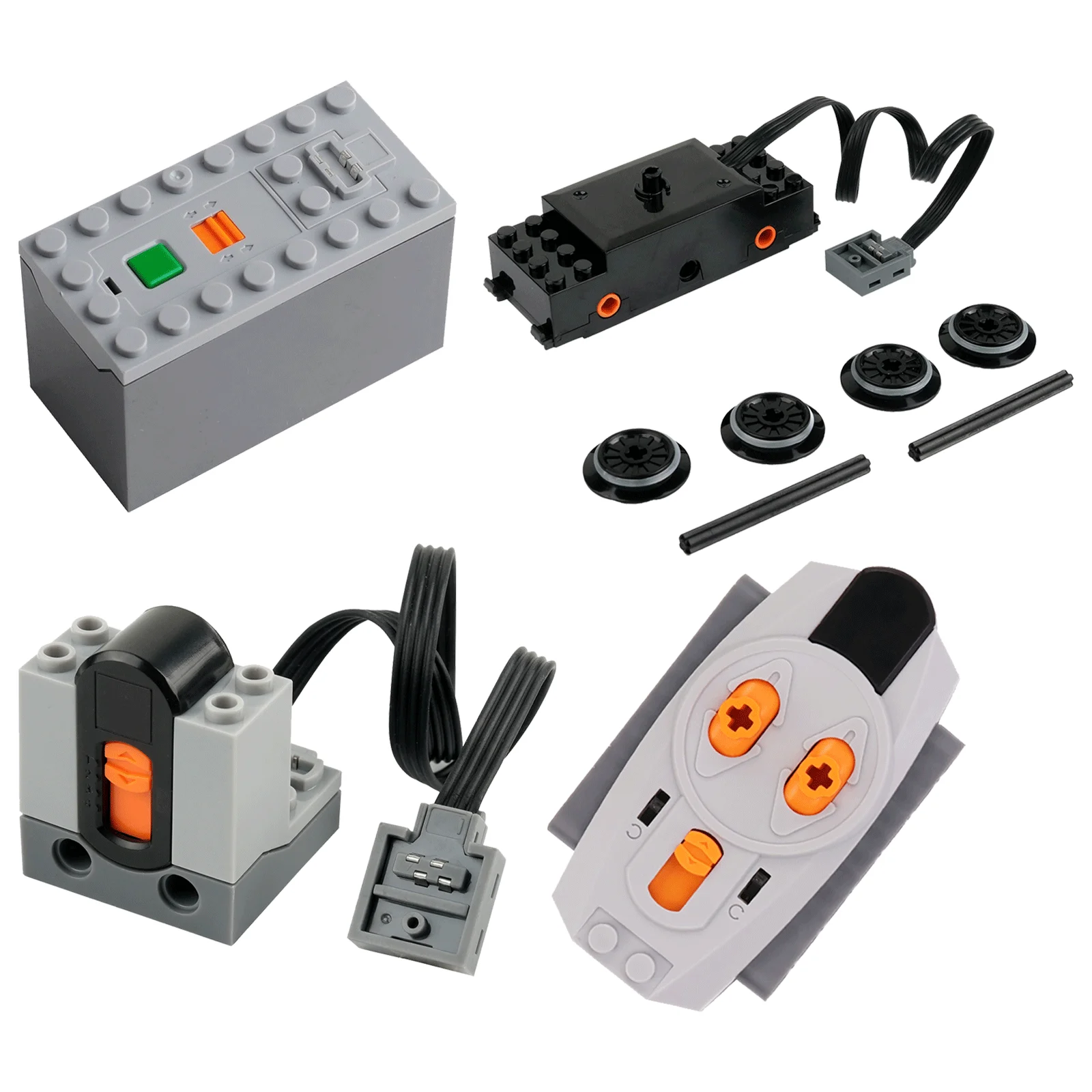 

Совместимый набор функций питания с поездальным двигателем/ИК-пультом дистанционного управления/приемником/батарейным блоком для моделей поездов