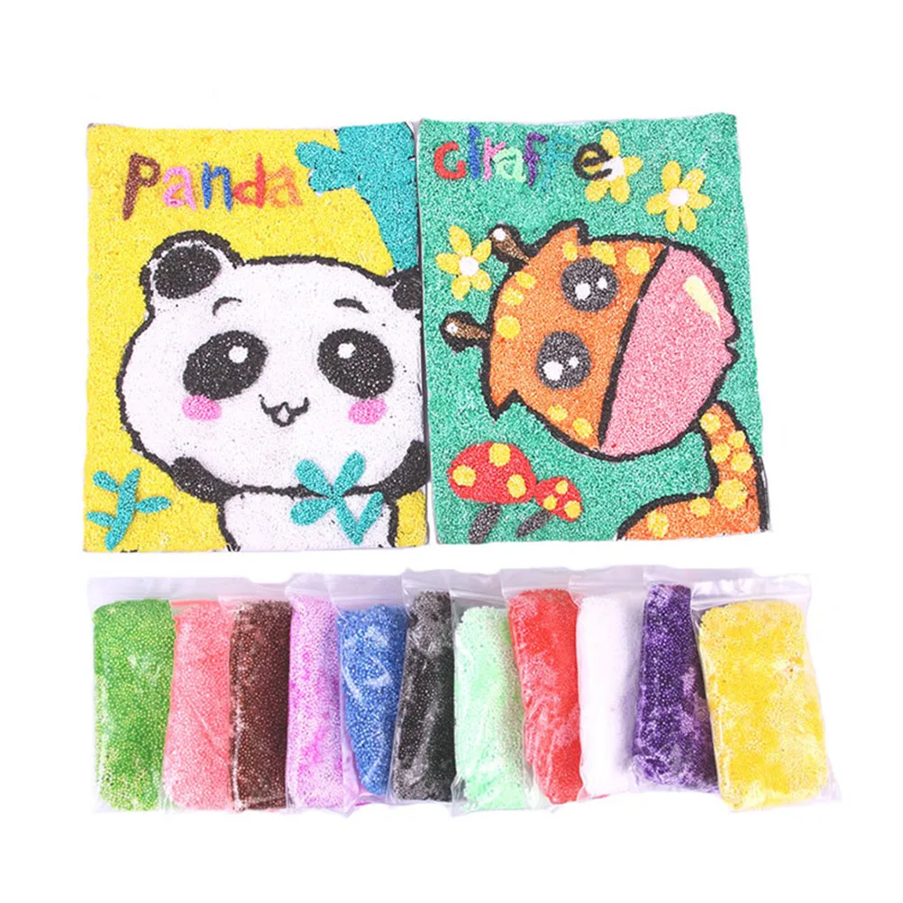 Slush abnehmbare Perlen Geschenk für Kinder kreative Bubble Clay Kunsthandwerksprojekte Lila
