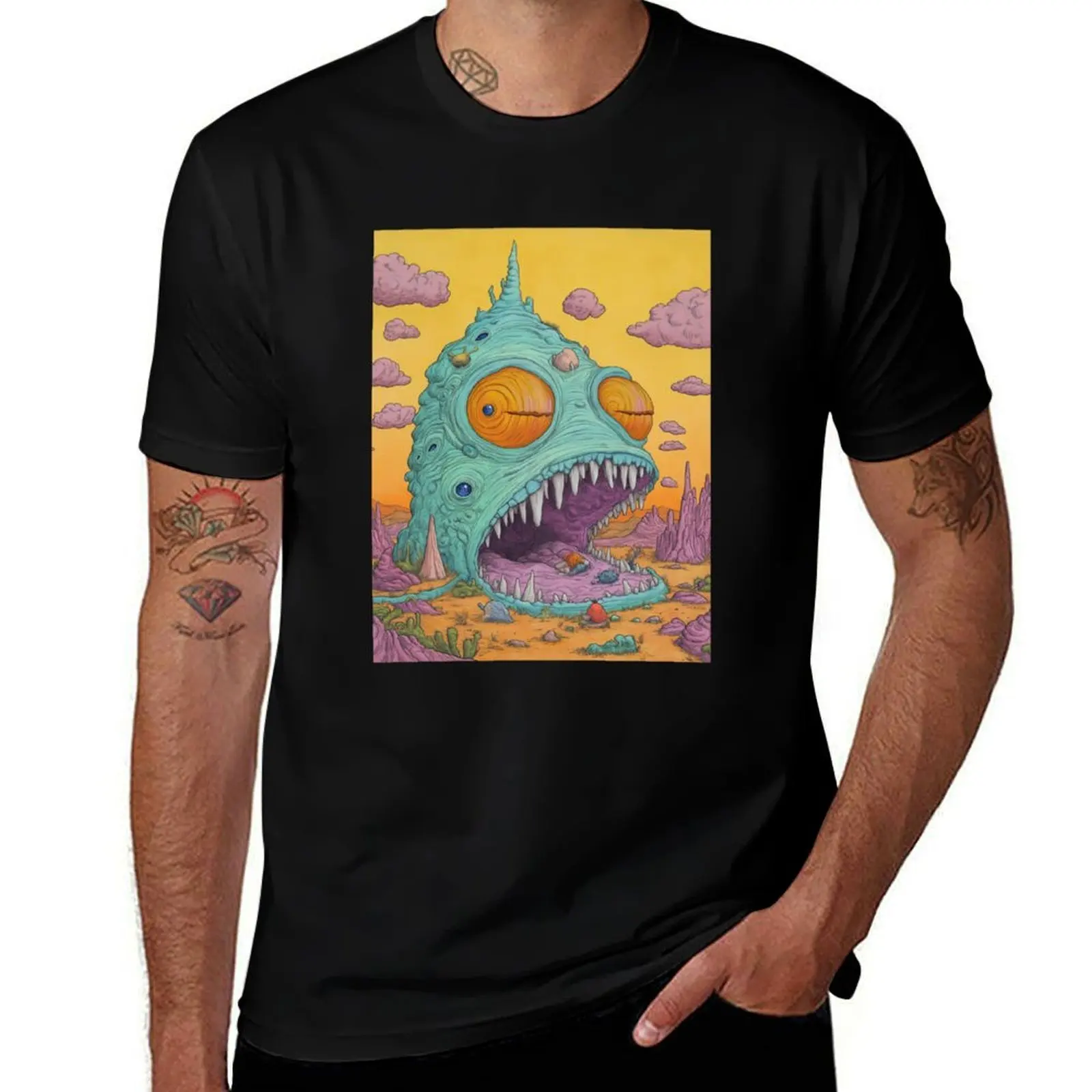 

Mouth of the Mirage – Dreamworld Beast in the Candy Desert T-Shirt summer shirt anime t shirts T-shirts man sweat shirts, men