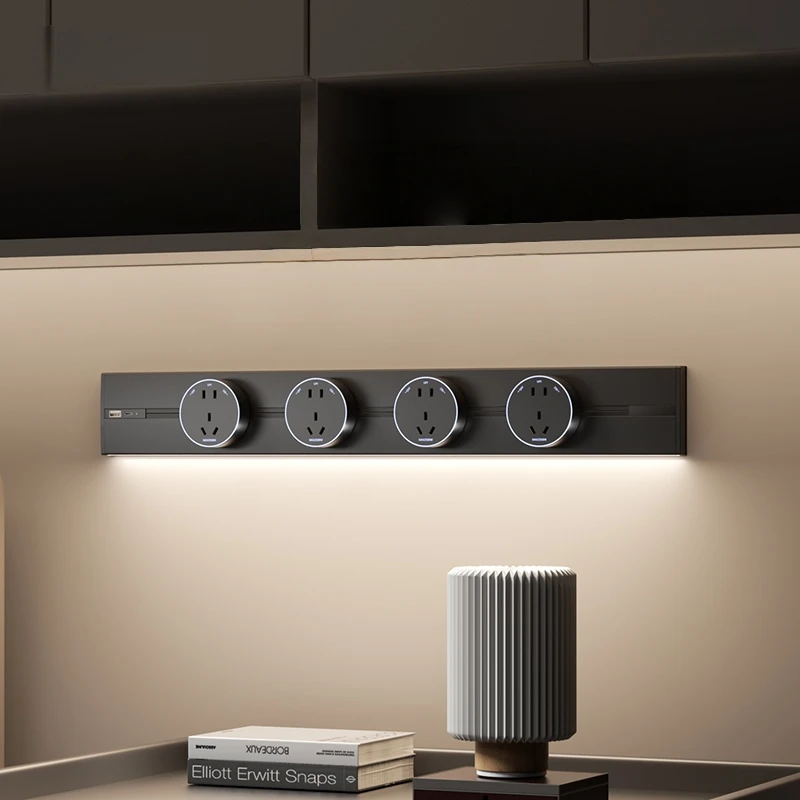 ホットセール ワイヤレス電源トラック 壁掛けACソケット USBポートアダプター 32A定格電流 米国/EU/英国/フランスネットワーク対応 WiFi