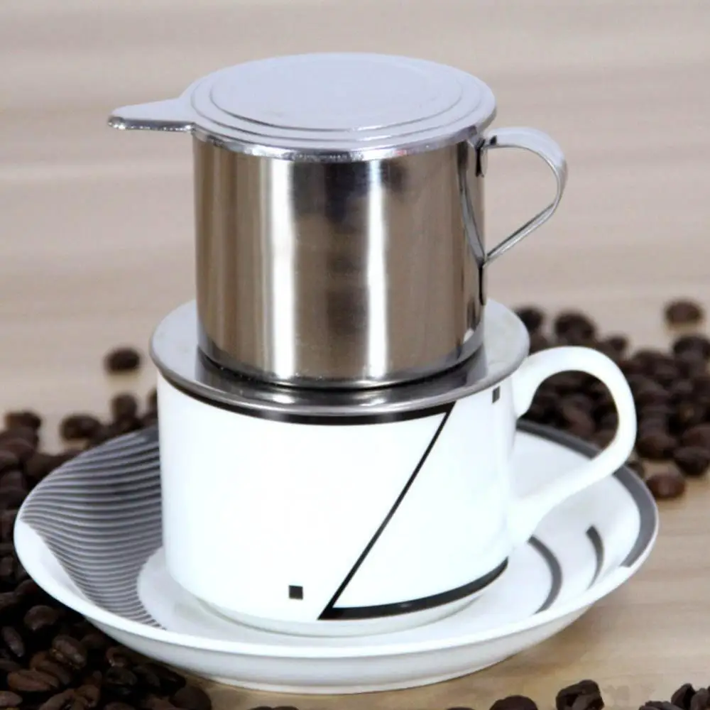 50/100ml Coffee Filter Maker Vietnam Stainless Coffee Drip Filter Maker Pot Infuse Cup Coffee Dripper Pour Over Coffee Filter