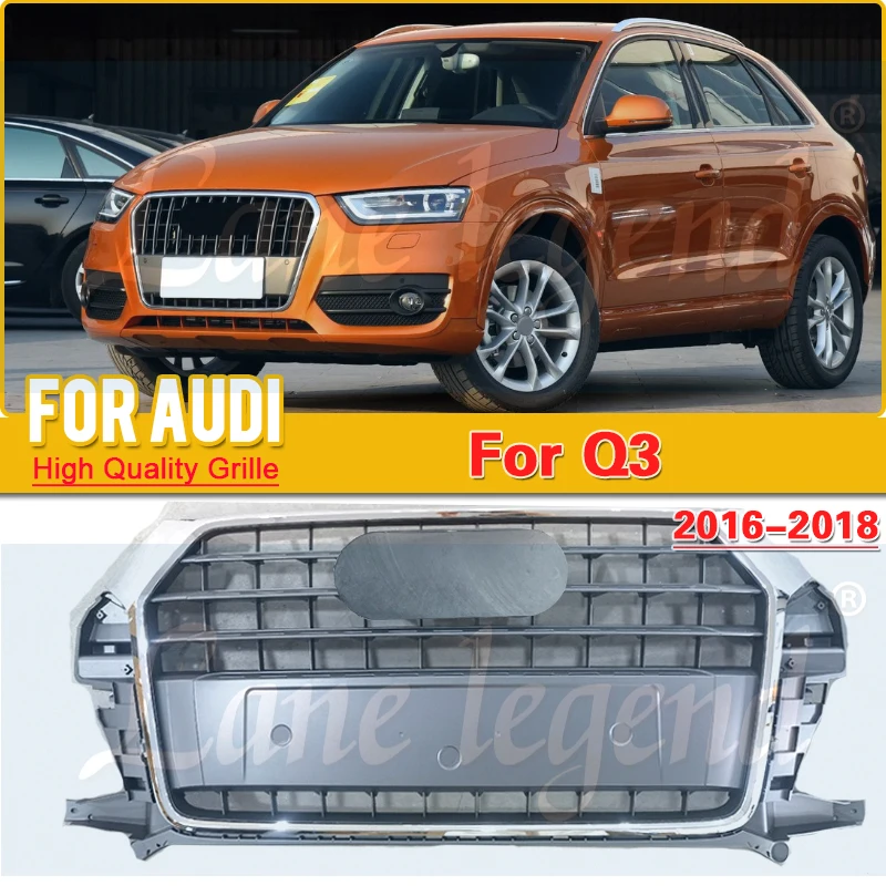 

High Quality Car Styling Accessories For Audi Q3 2016-2018 original model grille Front Grille Ventilation Net