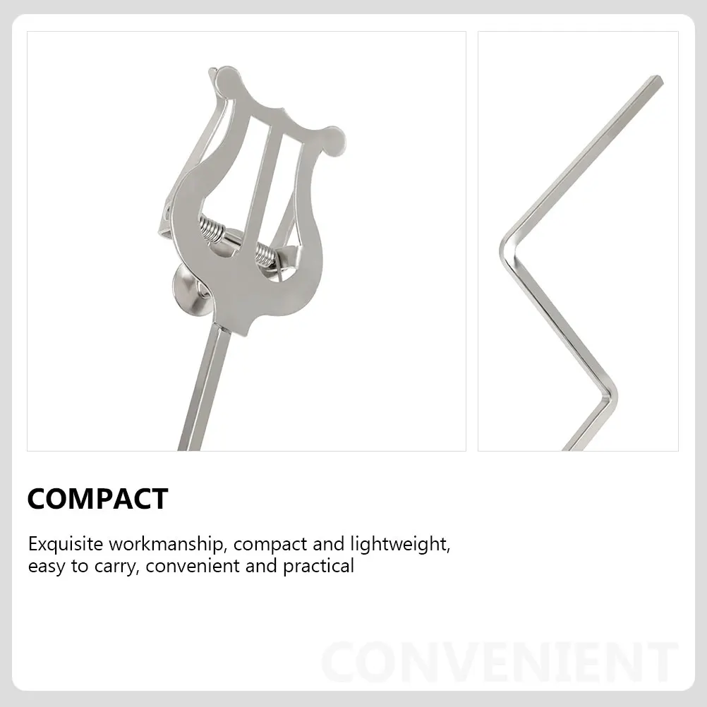 

1 pc Saxophone Sheet Holder Iron For Sheet Clip Compact Lightweight Folder Clamp On Holder Saxophone Music Score Clamp Music