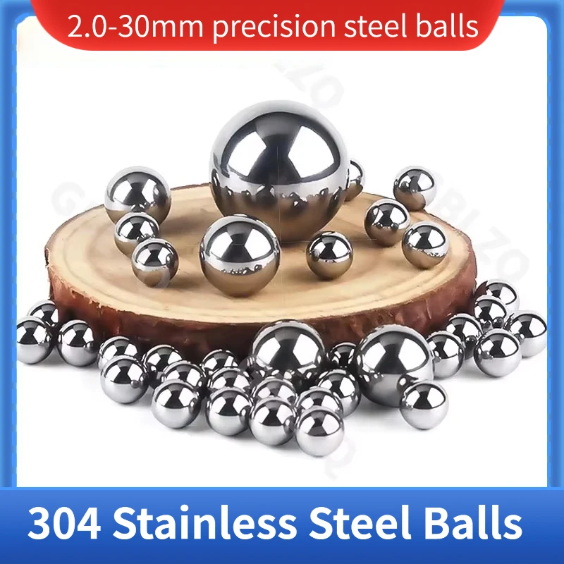 304 Stainless Steel Balls 2.0-30mm SUS304  Precision | Mirror Polished Bearings for Valve/Sliding/Jewelry, Micro Pellets