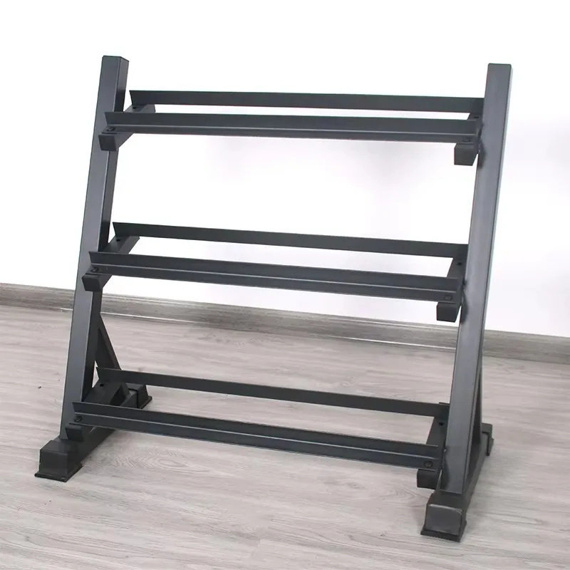 3 Layer Dumbbell Rack For Electroplated Parts Rational Structure For Adjustable Dumbbells Daily Indoor Storage Work