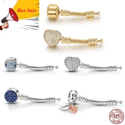Extender 925 Sterling Silver Bracelet Extender Fit Original Charm Beads Bracelets Lengthen Lady Jewelry Making 3.5cm i 4cm