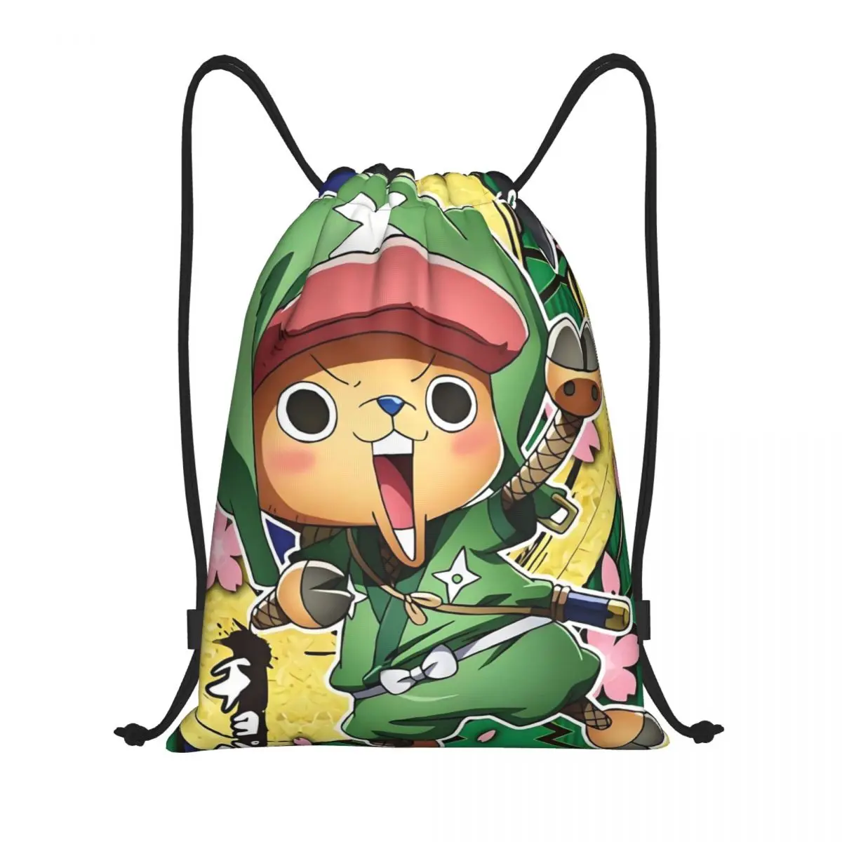 

Custom C-Chopperes Manga Deer Drawstring Bag for Training Yoga Backpacks Men Women Sports Gym Sackpack