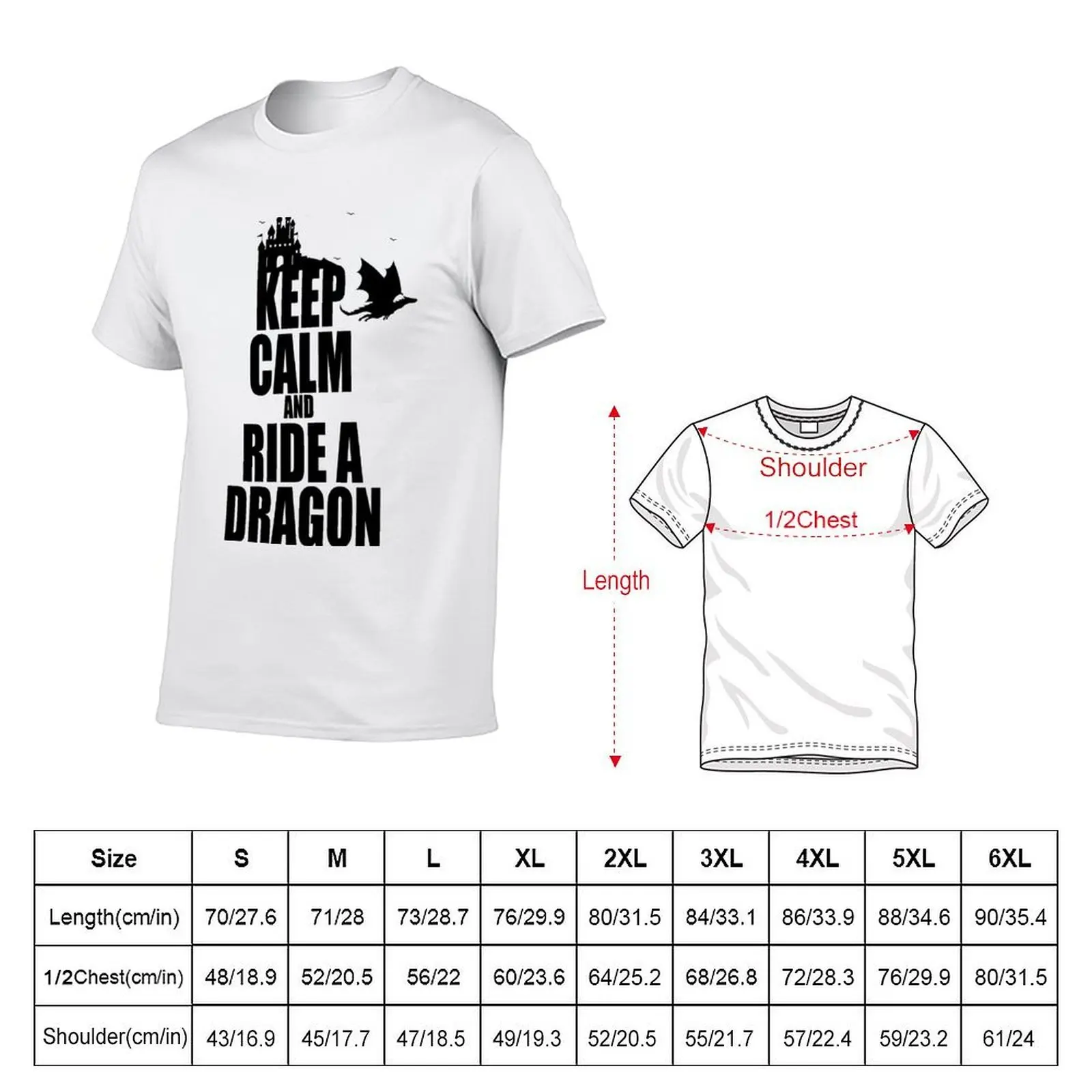 ride a dragon T-Shirt man graphic t shirt funny t shirts dark humor T-Shirt