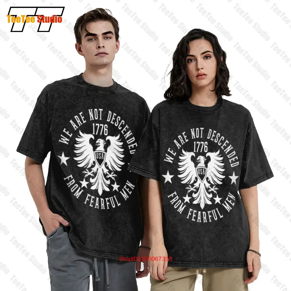 We Are Not Descended 1776 Vintage Oversized T-Shirt O644
