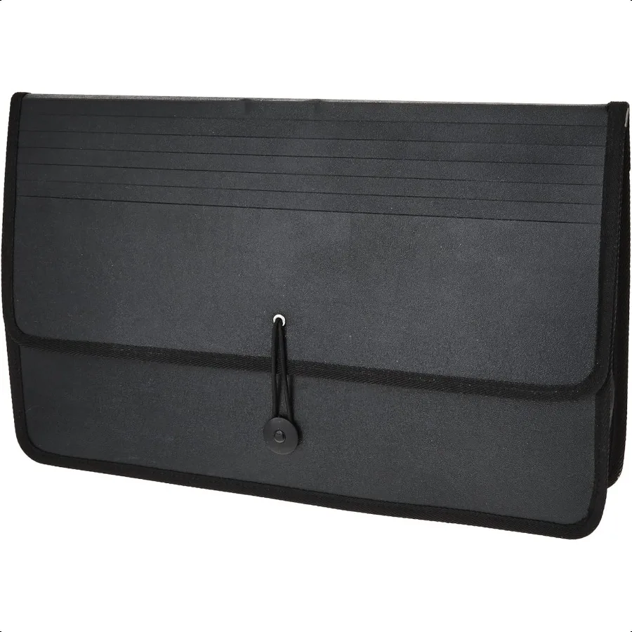 

ExpandNFile Poly Expanding Wallet Legal 91 2 x 15 Inches 21 2 Inches Gusset Black 1 Wallet (48150BK)