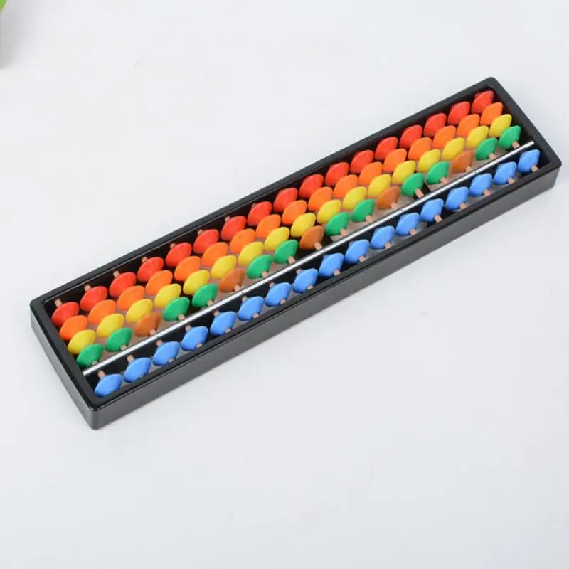 17 Digits Soroban Abacus Educational Math Counting Tool Chinese Column Frame for Student Practice School Use