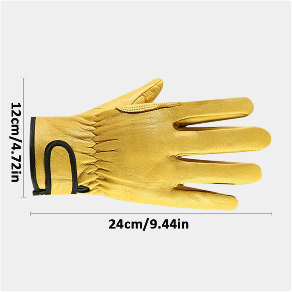 Work Gloves Wear-resistant for Sheepskin leather workers and work welding safety protection garden sports motorcycle driver