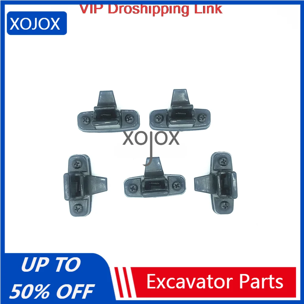 XOJOX 10Pcs Door and window glass snap lock Excavator Accessories for KUBOTA HYUNDAI HITACHI KOBELCO DOOSAN DAEWOO SUMITOMO KATO