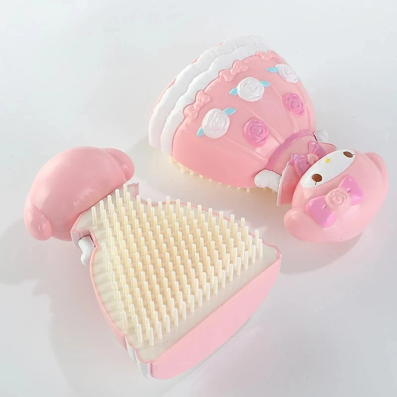 

My Melody Air Cushion Combs Doll Kawaii Cartoon Anime Figure 3D Massage Comb Hair Brush Haircare Hairdressing Tool Girl Toy Gift