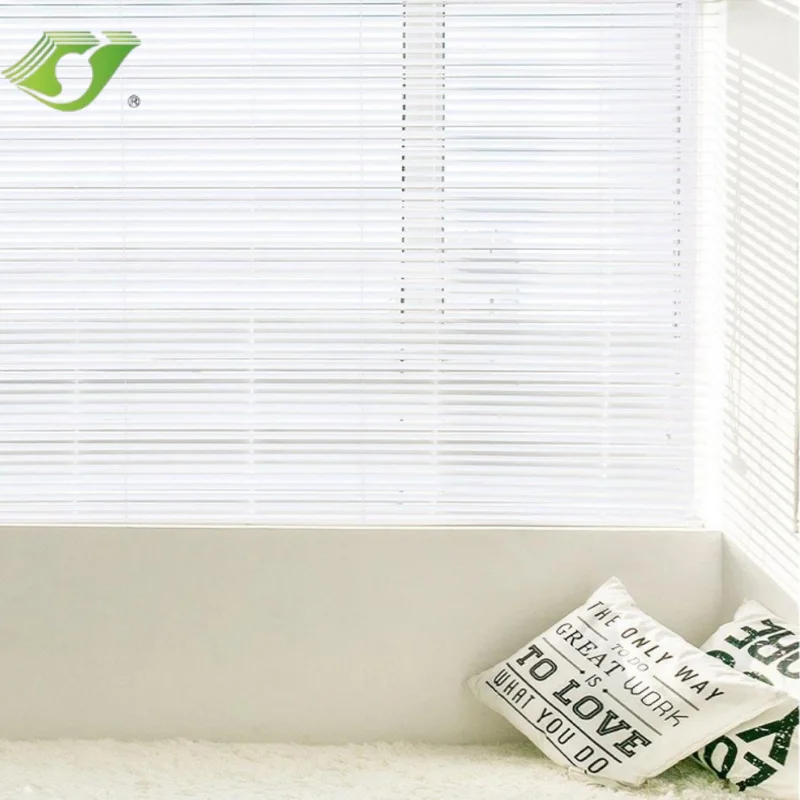 Electric Control Faux Wood Window Shade for Durable Multiple App Control Free Adjust Slat Privacy Protection Venetian Blind