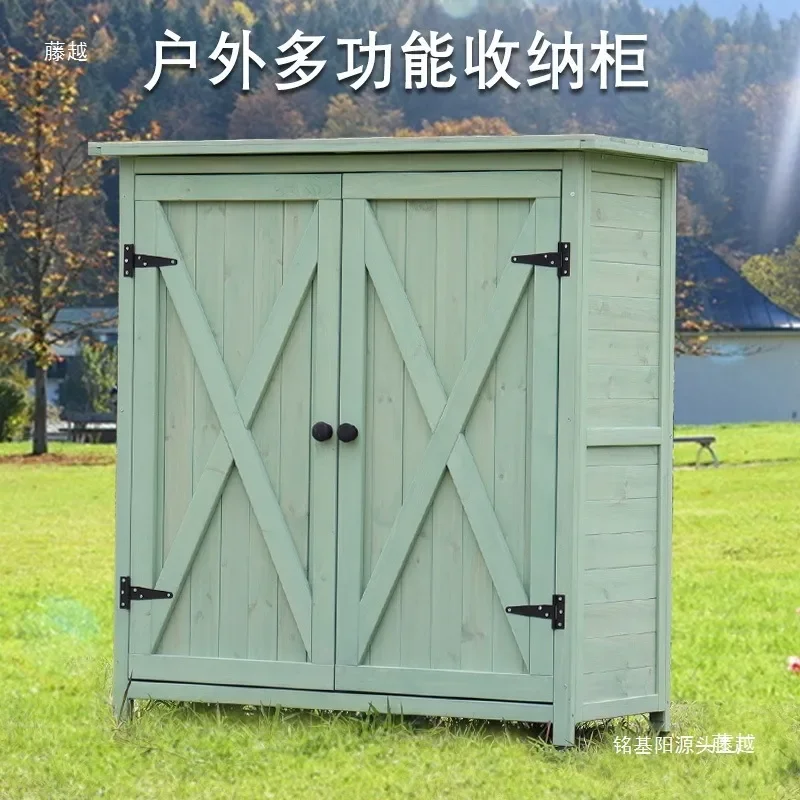 Outdoor Weatherproof Storage Cabinet Multi-functional Tool Glove Box for Garden Balcony Shoe Organizer Waterproof Sun