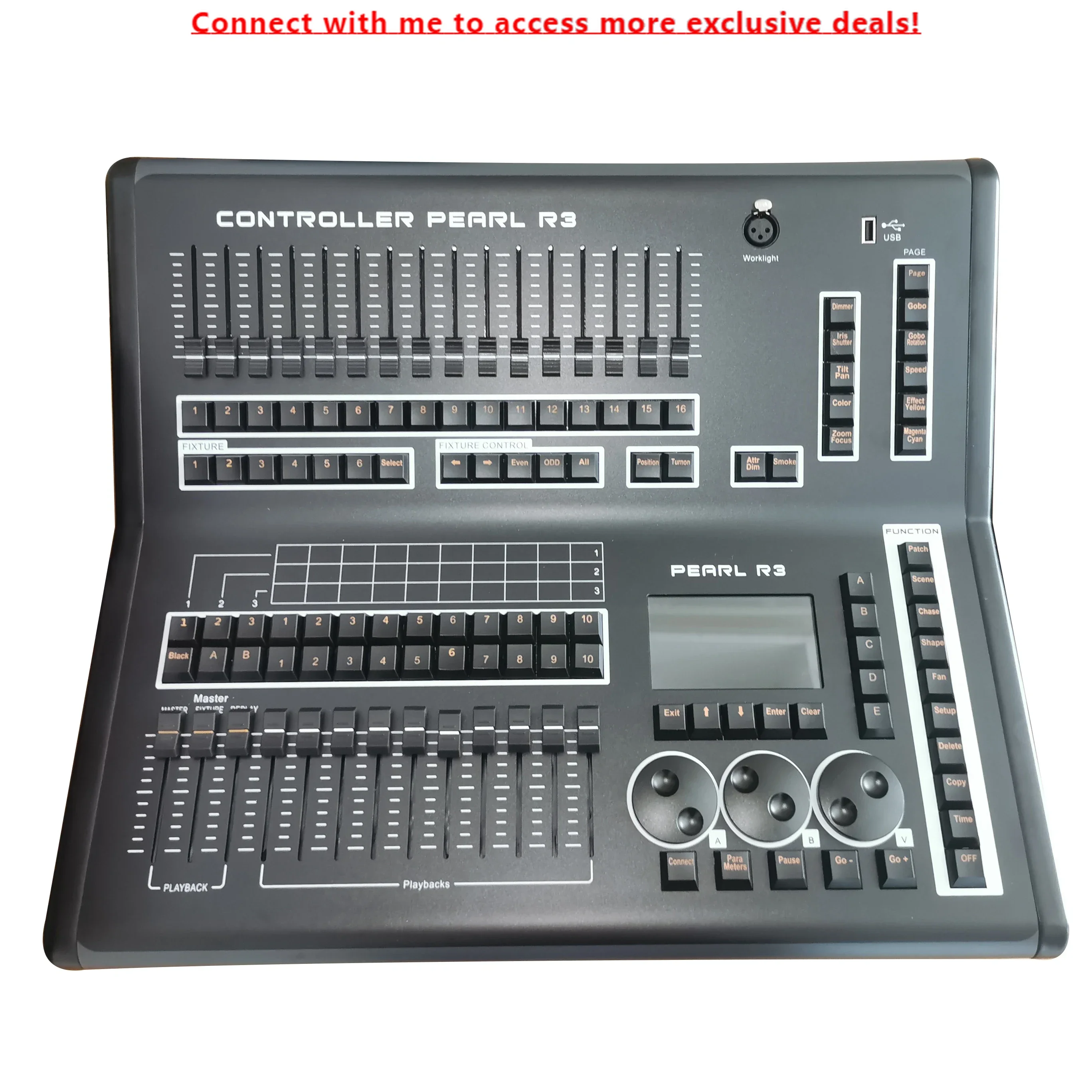 

New 1024 Touch Screen Stage Light Controller For Manual Operation In Bars Discos Entertainment Venues