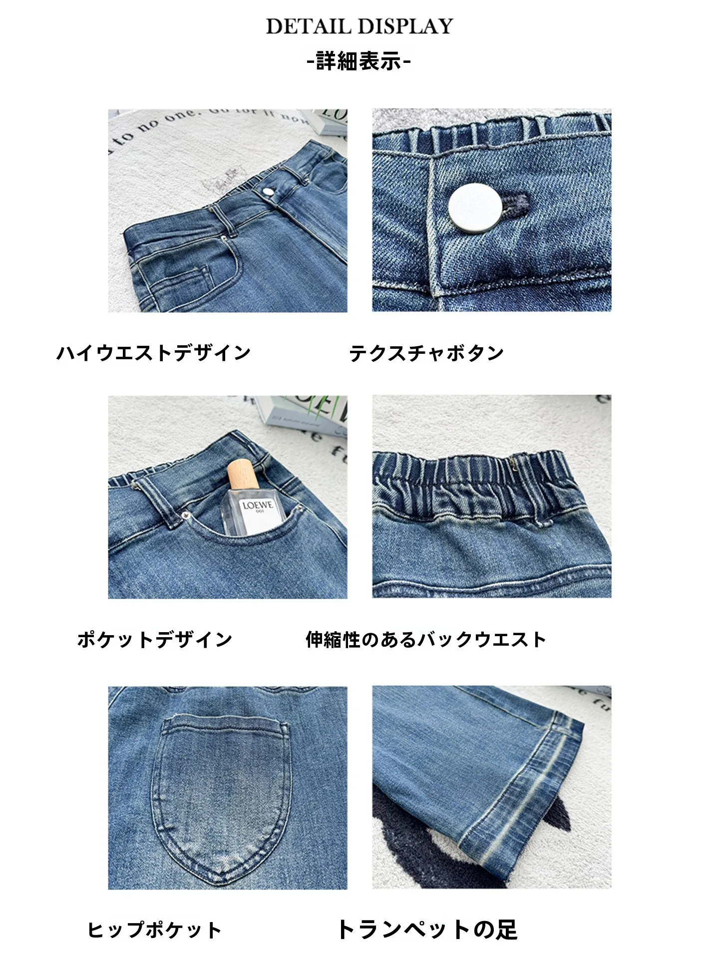 

plus Size Women's Loose Long Pants Spring Commute Style High Waist Cotton Blend Flared Pants Elegant Casual plus Size Jeans