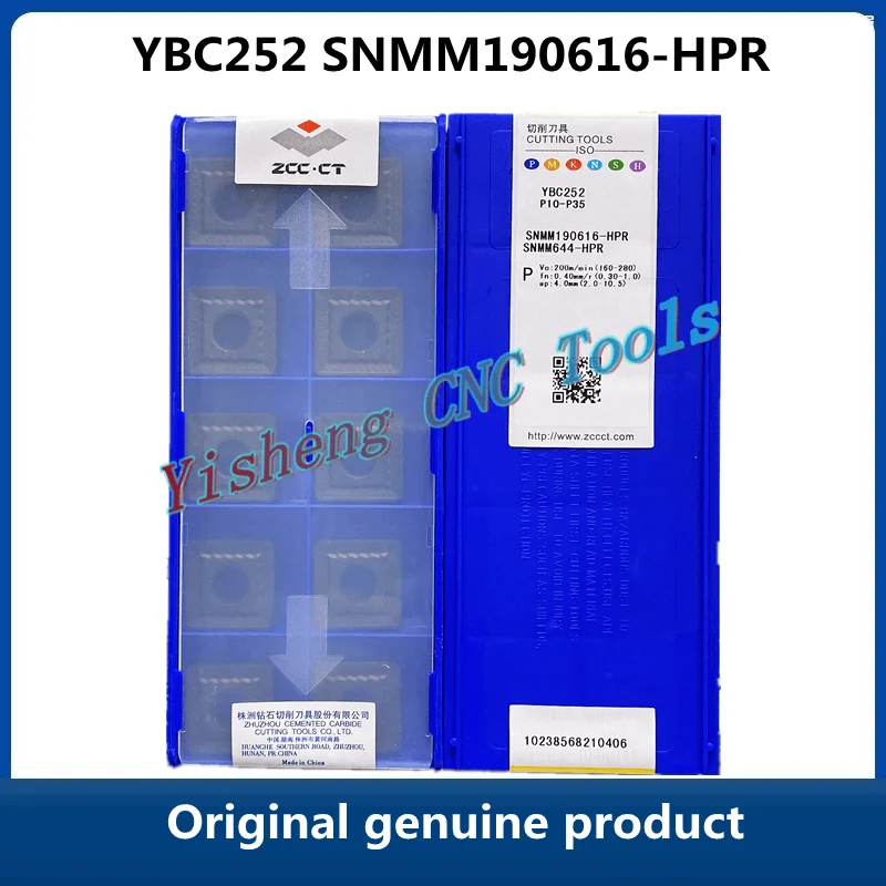 

FREE SHIPPING Original ZCC CT SNMM YBC252 SNMM190616-HPR Turning Tool of CNC Carbide Insert Processing Steel