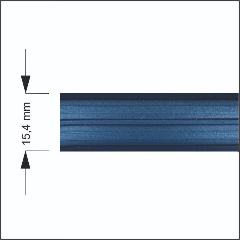 

10M CARAVAN/MOTORHOME AWNING RAIL INFILL STRIP SCREW COVER PROFILE KEDER RAIL CHANNEL MOULDING TRIM BLACK 15.4mm