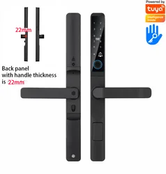 Dun Smart schermraamslot IP66 Waterdicht 2085 2585 3092 Insteekpaneel met handgreepdikte 22 mm Smart Aluminium slot