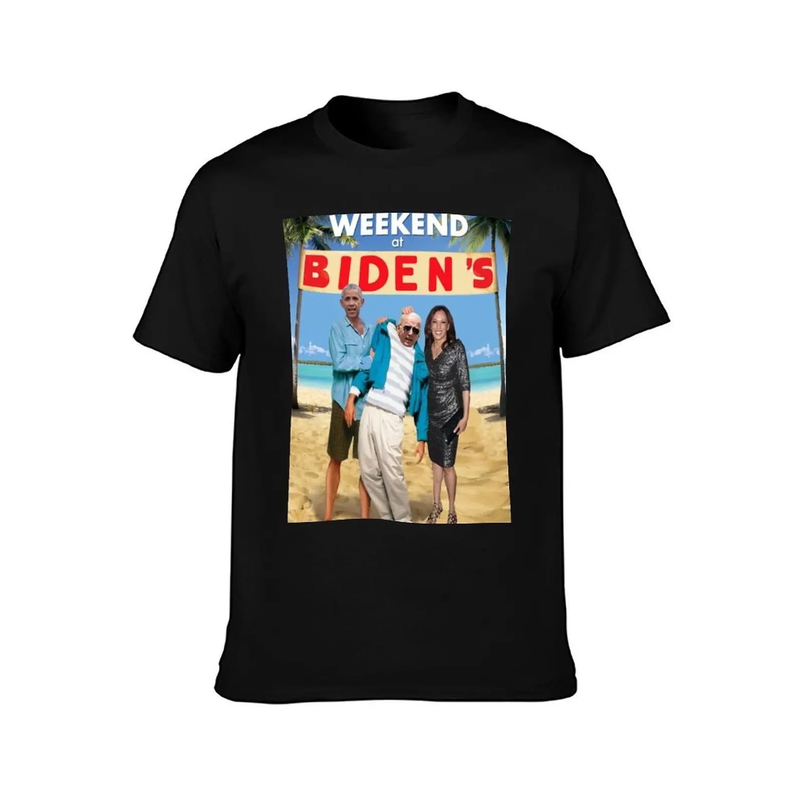 Weekend at Bidens (pun on weekend at Bernies) T-Shirt t shirts for man pack white T-Shirt