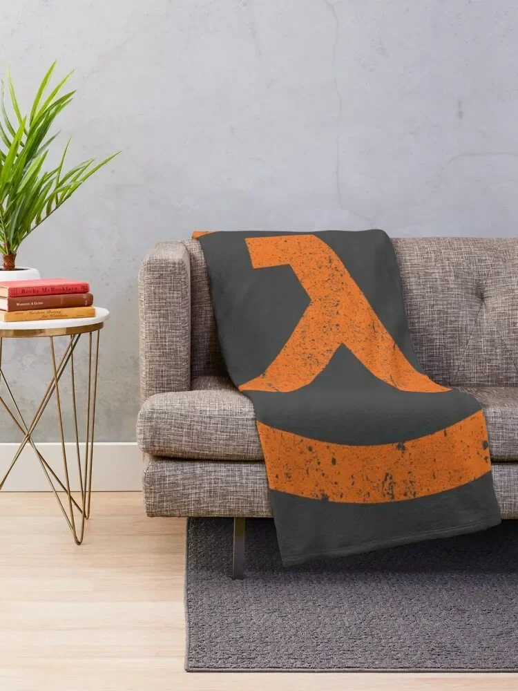 Half Life Lambda Symbol Throw Blanket Blankets Sofas Of Decoration Blankets For Sofas halloween Luxury Designer Blankets