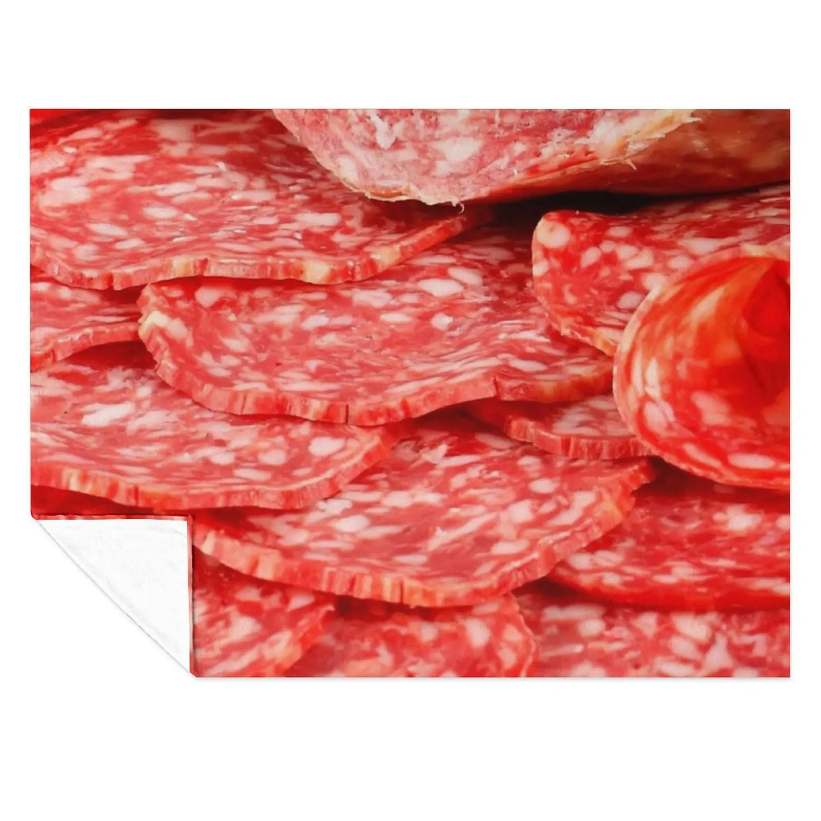 

SALAMI 2 Throw Blanket Flannel Fabric Comforter blankets ands Blankets