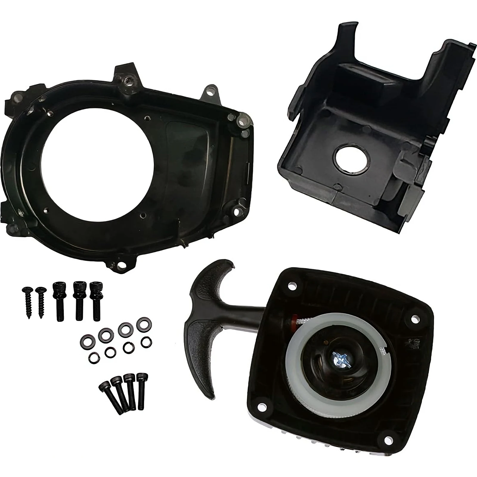 TSRW RC Car Engine Side Cover Pull Starter Cover Kit for 1/5 32CC 36CC Zenoah CY HPI ROVAN KM Baja Losi 5ive T FG