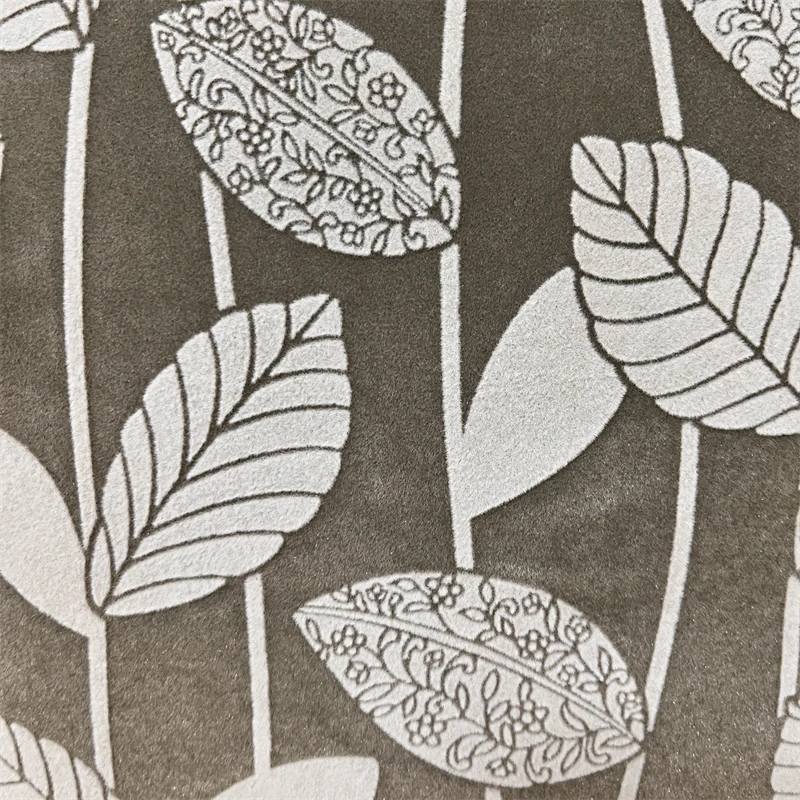 Flocking Pillowcase Home Decorative Leaves Cushion Cover Bedroom