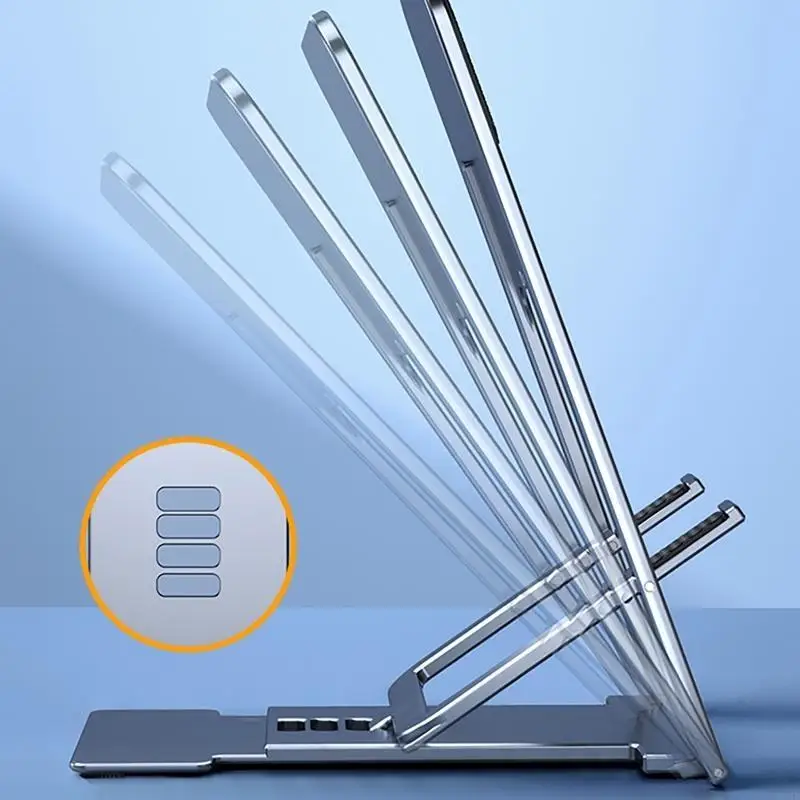  4-Height Adjustable Smartphone Holder Desktop Tablet Stand for 4.5-15" Tablets