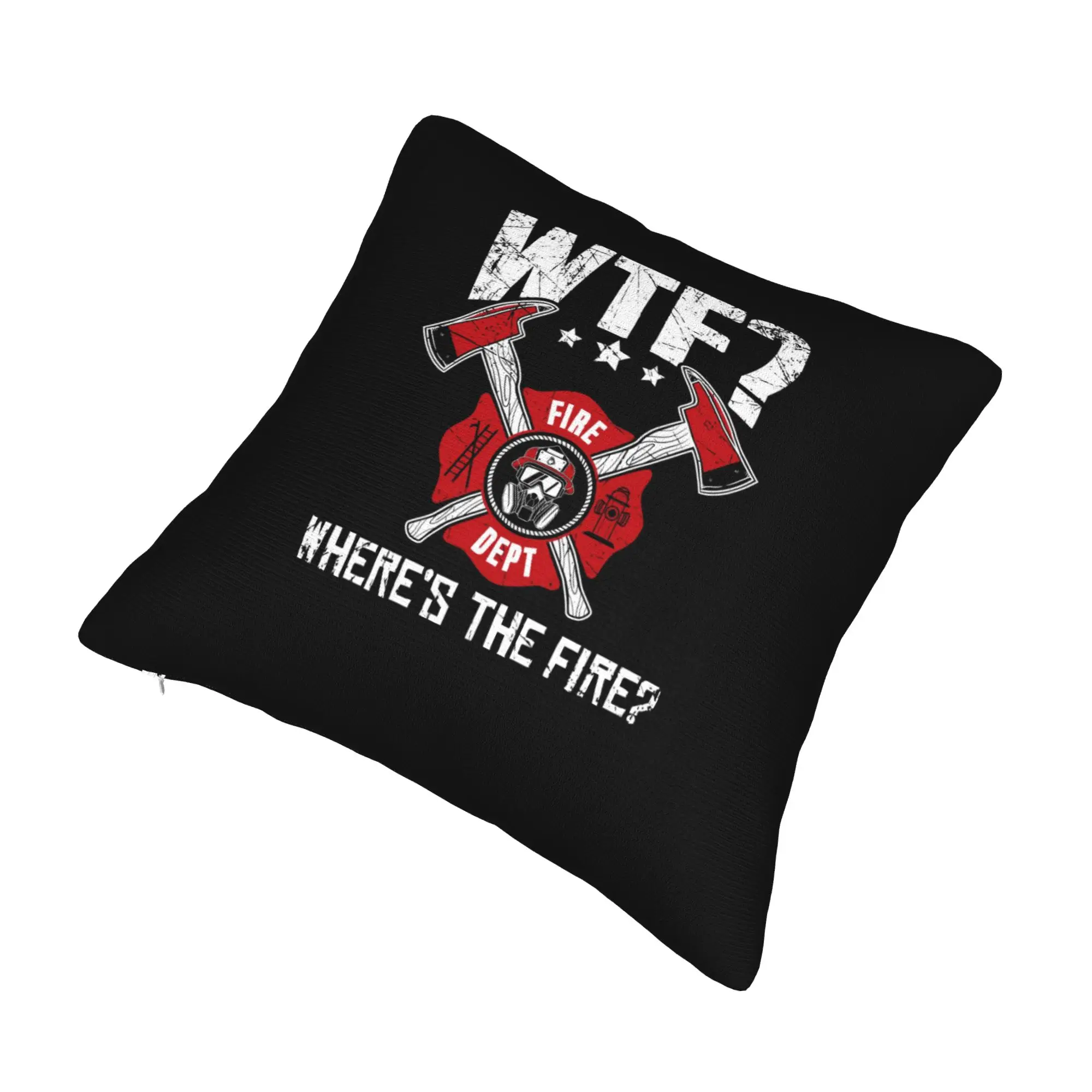 Fire Rescue Firefighter Throw Pillow Case for Living Room  Nordic Cushion Cover Velvet Pillowcase
