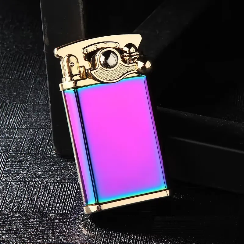 

2025 Jobon mini portable metal blowtorch jet lighter windproof inflatable blue flame cigarette lighter airless gift for friends.