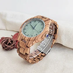 Vintage Wooden Wrist Watches for Men & Women Leather Strap Clock Quartz Wood Watches Personalized Men's Birthday Gift Wholesale