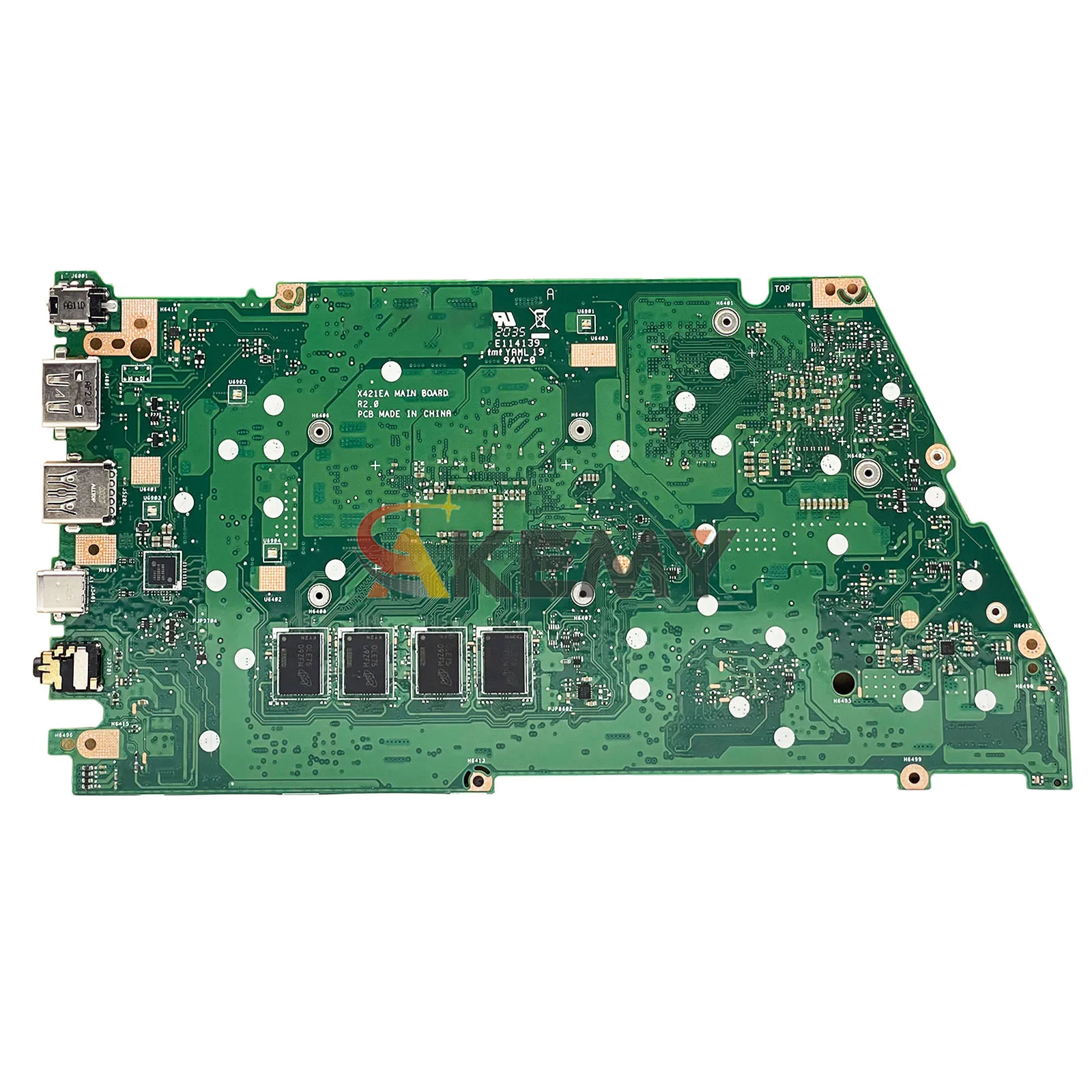 Placa base para ordenador portátil X521EQ para ASUS X521EQY K533E R521E X521EPY X521E V533E I521E X521EAY S533E con placa base de 10. a generación I3 i5 i7