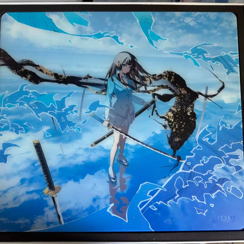 Tempered Glass Mouse Pads Replica YUSUI Custom Personalised Anime E-Sports Gaming Mats Desk Pad PC FPS Gaming Mouse Pad Gift