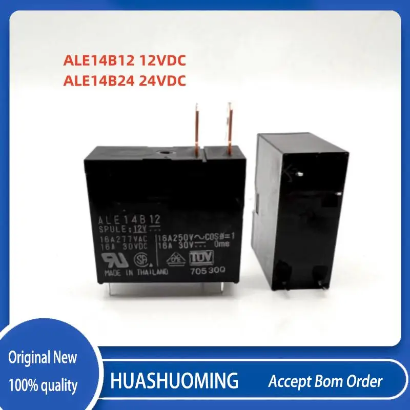 5Pcs/LOT New ALE14B12 12VDC ALE14B24 24VDC 16A 4PINS 12V 24V DC12V DC24V