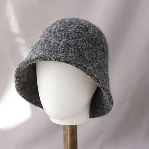 2025 nuovo autunno inverno cappello a secchiello in lana moda donna cappelli da pescatore vintage berretto versatile cappello di feltro primaverile 6 colori cappello pieghevole