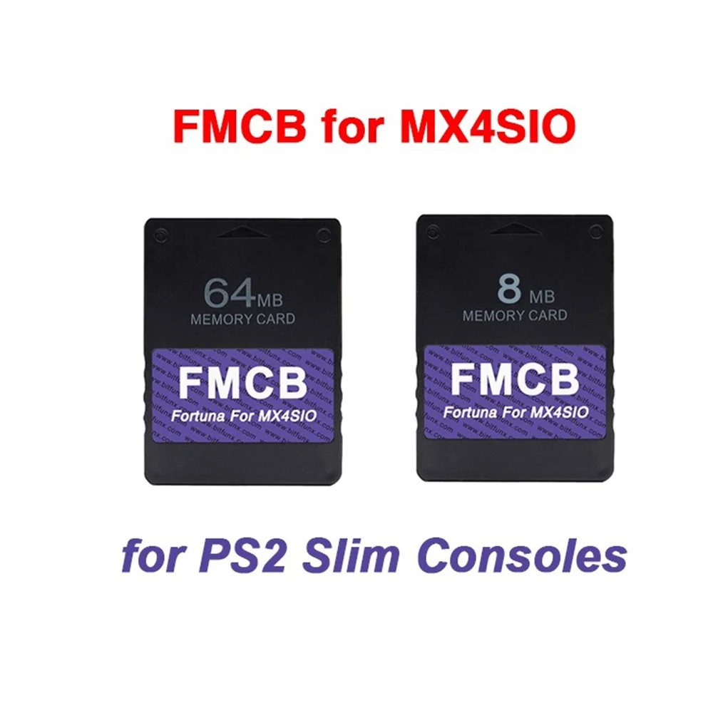 Scheda FMCB da 64MB V1.966 per PS2 MX4SIO adattatore per scheda SD SIO2SD installato OPL per console di gioco Playstation2, per PS2-FAT