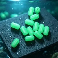 100Pcs Soft Rubber Luminous Fishing Beads Round Glow Balls for Treble Hook Rig Lure Night Fishing Tackle Accessories 6