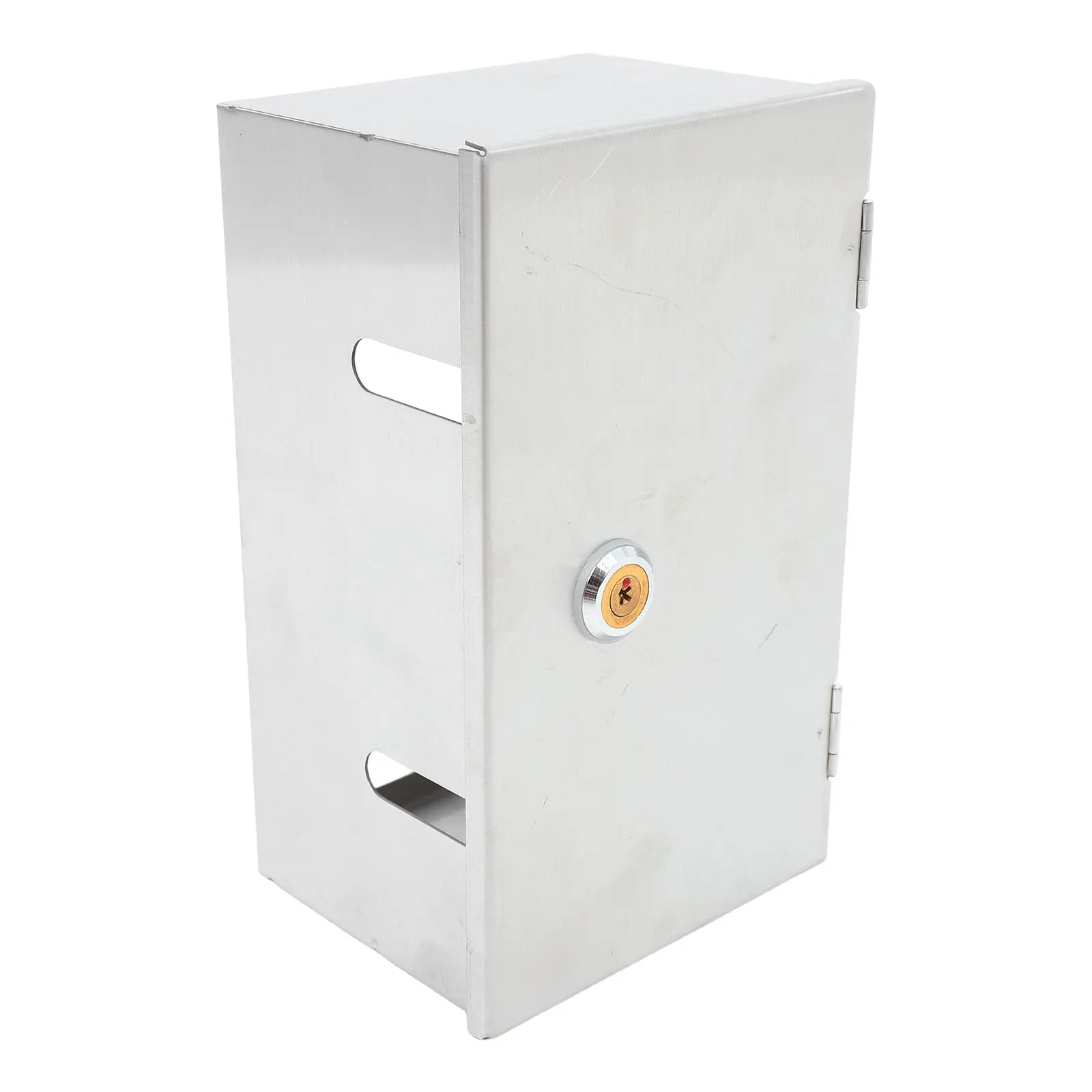 stainless-steel-2-gang-socket-protection-box-lockable-waterproof-electrical-outlet-cover-secure-switch-guard-for-home-office