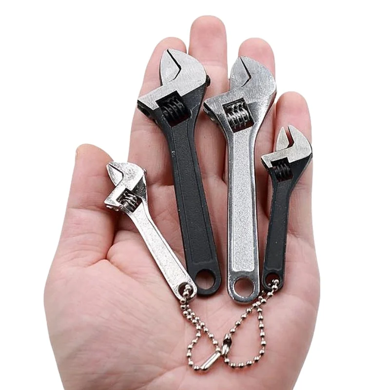 Mini 2.5/4 Inch Adjustable Spanner Open-End Wrench Rool Adjustable Wrench Can Be Carried With You